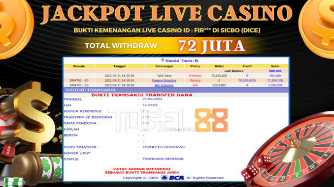 Bukti jackpot Togel88 #456 Bukti jackpot Togel88 #456