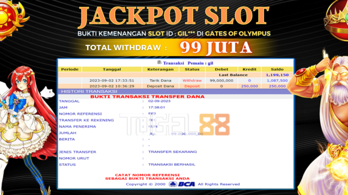 Bukti jackpot Togel88 #400 Bukti jackpot Togel88 #400