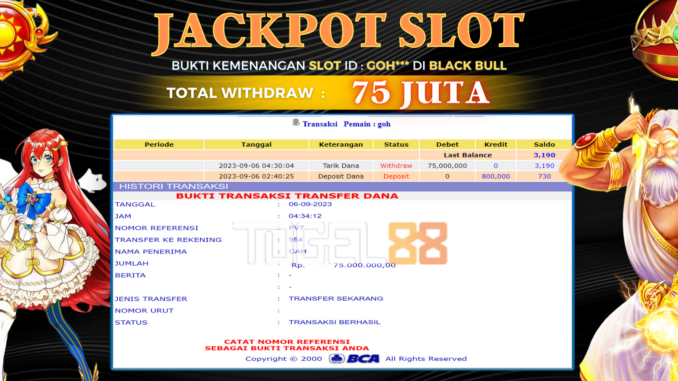 Bukti jackpot Togel88 #411 Bukti jackpot Togel88 #411