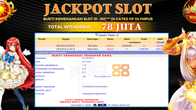 Bukti jackpot Togel88 #462 Bukti jackpot Togel88 #462