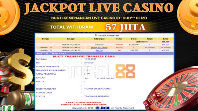 Bukti jackpot Togel88 #448 Bukti jackpot Togel88 #448