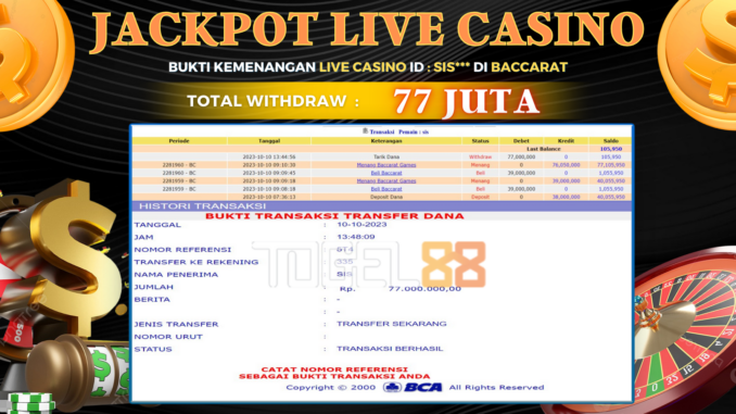 TG88 JP LIVE CASINO SIANG