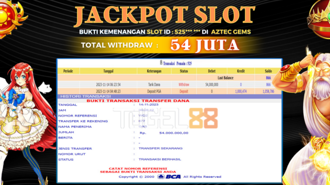 Bukti jackpot Togel88 #478 Bukti jackpot Togel88 #478