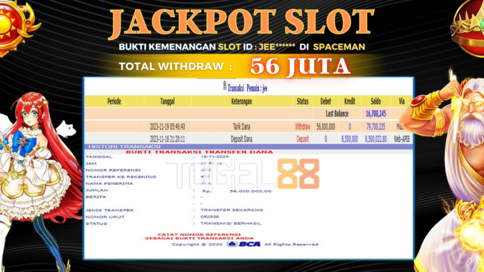 Bukti jackpot Togel88 #492 Bukti jackpot Togel88 #492