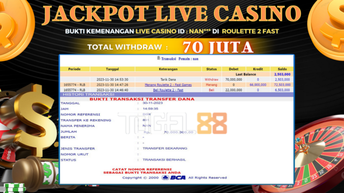 TG88 JP LIVE CASINO SIANG