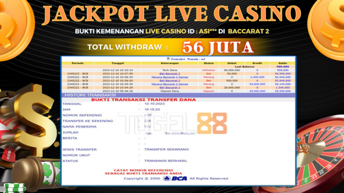 Bukti jackpot Togel88 #542 Bukti jackpot Togel88 #542