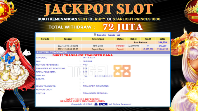 Bukti jackpot Togel88 #530 Bukti jackpot Togel88 #530