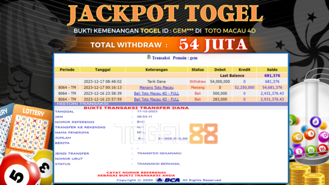 BUKTI JP TOGEL88 #560 BUKTI JP TOGEL88 #560