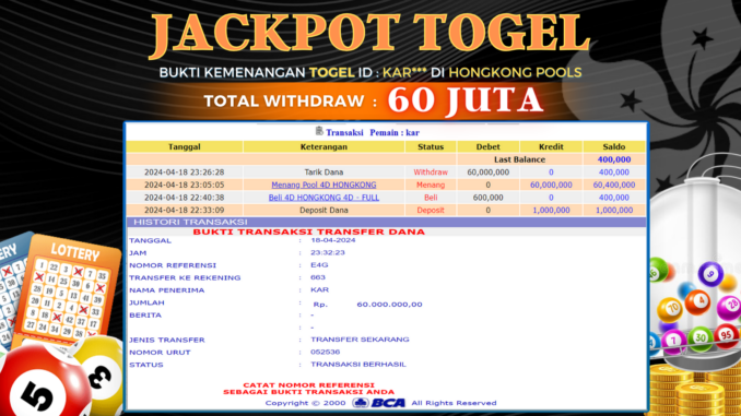JACKPOT TOGEL