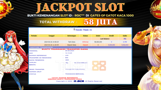 JP TG88 MALAM - SLOT