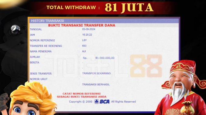 TG88 BUKTI JP PAGI