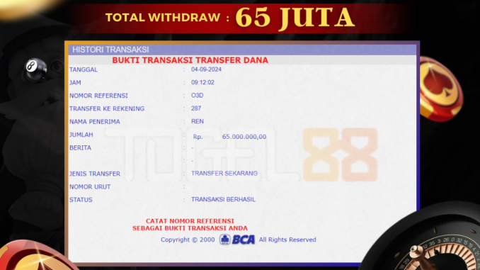 TG88 BUKTI JP SIANG