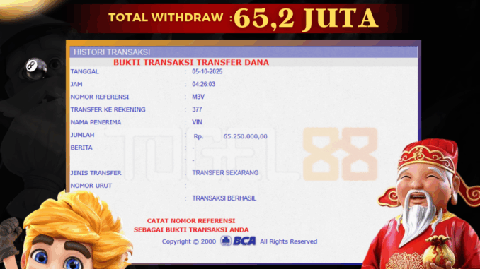 TG88 BUKTI JP PAGI